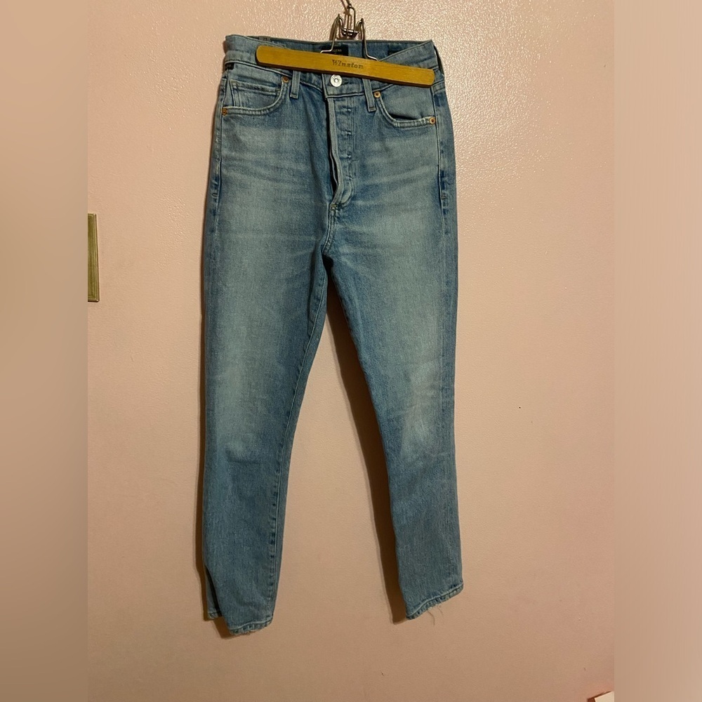 Citinzens of humanity jeans oliva crop high rise slim